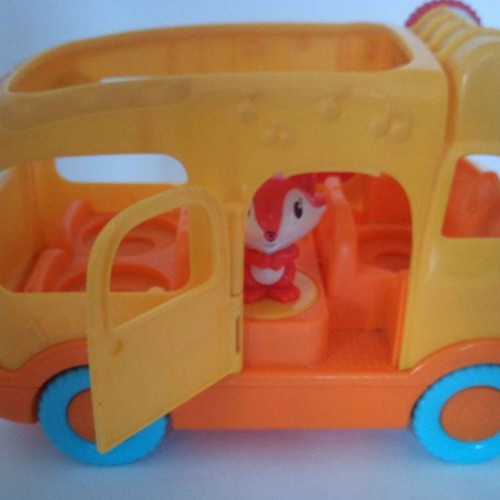 Leap Frog children's school bus used with figure