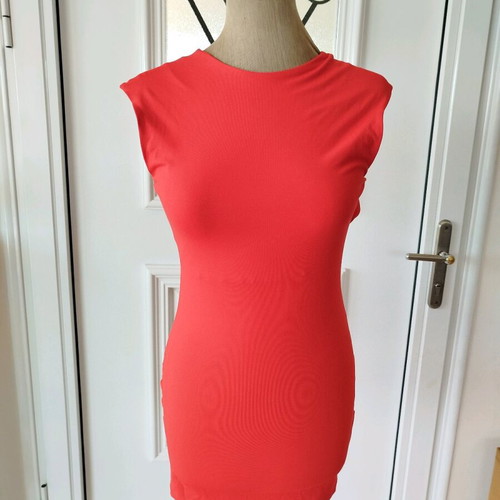 Shein dress red new, size S
