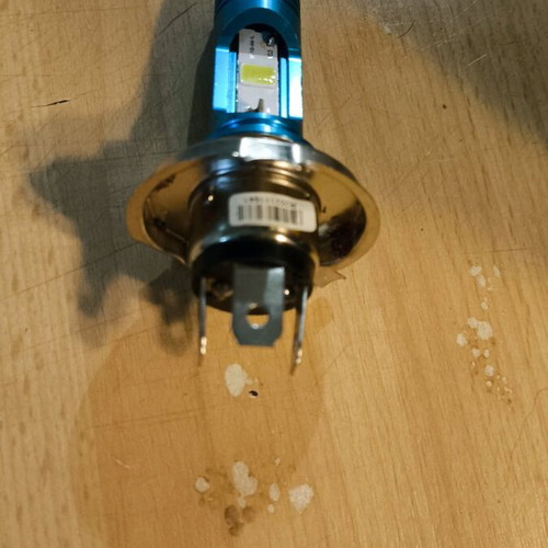 LED light H4 white 6000k like new for motorcycle or scooter