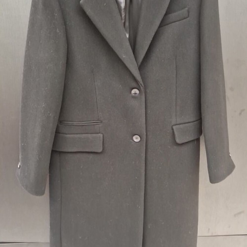 Zara wool black coat straight fit like new