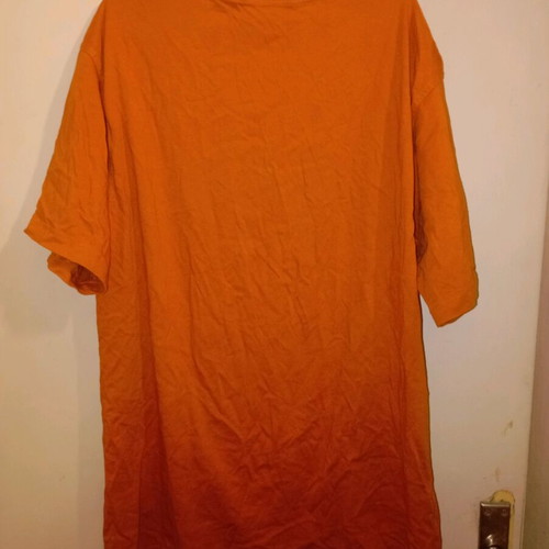 Adidas Equipment vintage unisex cotton t-shirt used, orange, M/L