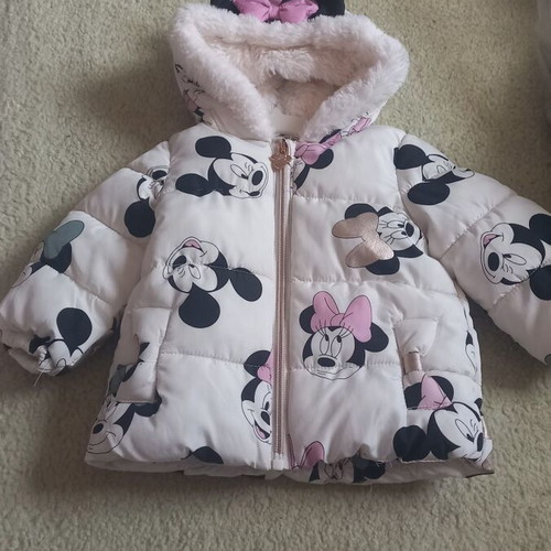 Baby jacket with Minnie like new, 9 months 71 cm