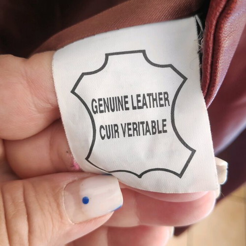 Arma genuine leather jacket new, size L, burgundy