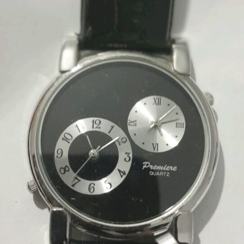 Men's wristwatch new, black, without strap