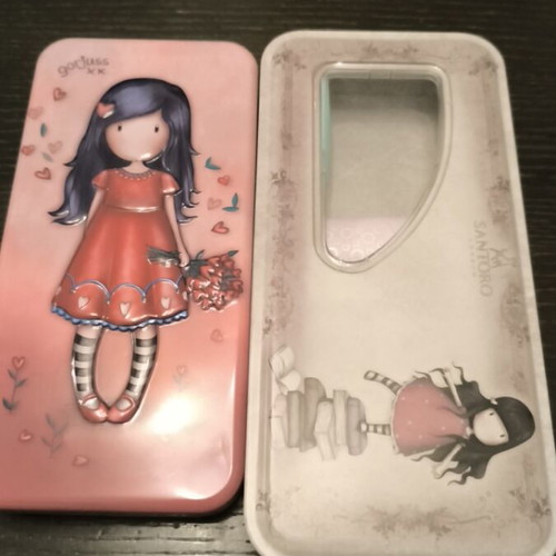 Santoro metal pencil cases new with 6 free highlighters