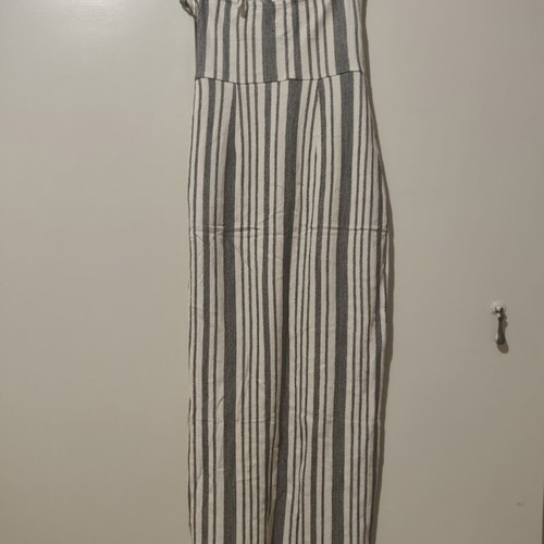 Bershka striped midi dress XS with front slit