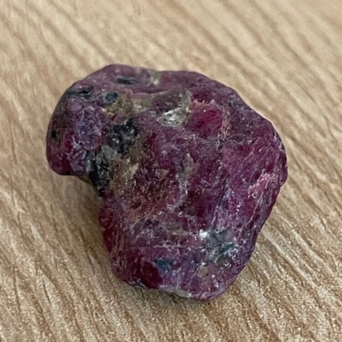 Raw large ruby 109ct in airtight display case