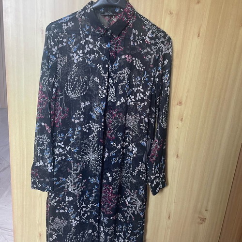 Transparent shirt with silver thread Bershka like new, multicolor