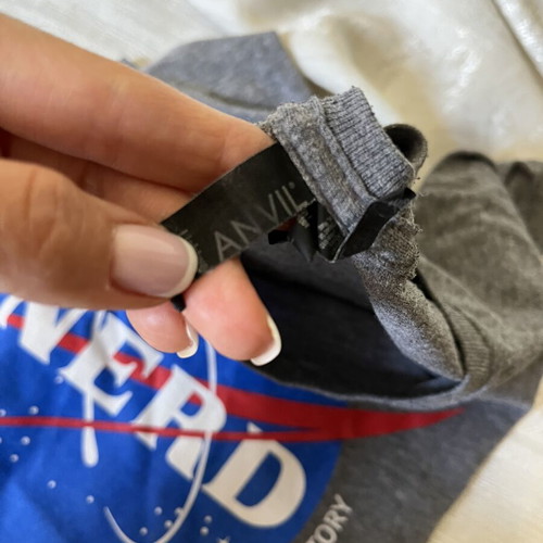Short Sleeve T-Shirt M used, gray, 50% cotton 50% polyester