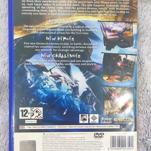 Onimusha Dawn of Dreams PlayStation 2 used