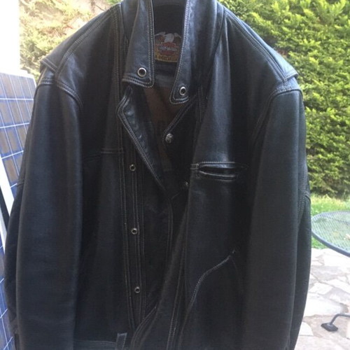 Harley Davidson jacket like new, black, size L with embossed engine