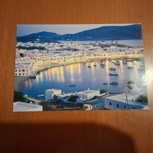 Postcards new, pack of 7 with Santorini, Mykonos, Zakynthos