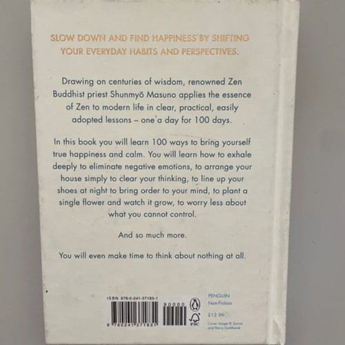 Zen The Art of Simple Living by Shunmyō Masuno like new, English