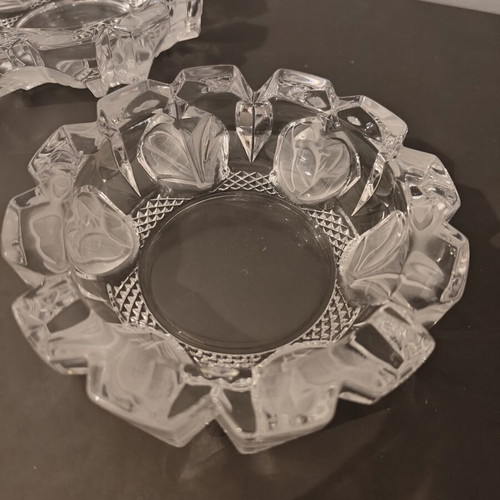 Crystal vintage ashtrays pack of 2 like new