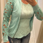 Iso turquoise jacket and top set, large