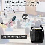 SHIDU S611 Φορητός Ενισχυτής Φωνής με Ασύρματο UHF Μικρόφωνο Νέο
