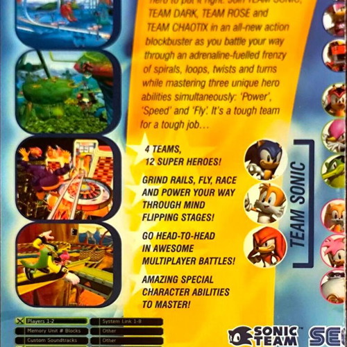 Sonic Heroes Xbox original μεταχειρισμένο παιχνίδι