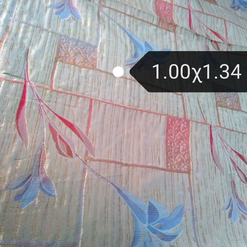 Silk taffeta fabric for home clothing with rhombus and printed combo