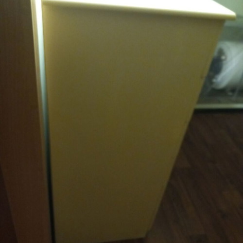 Children's dresser used, lacquered MDF, 6 drawers, vanilla color