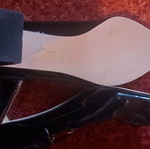 Zara Black Patent Pumps New Size 39 With Chunky Heel