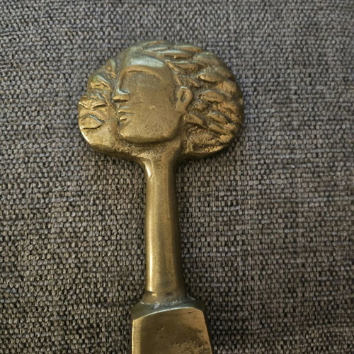 Brass Stefaniou like new tree-shaped with face design