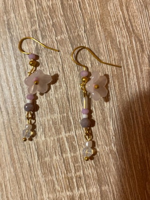 Handmade earrings made to order in purple shades