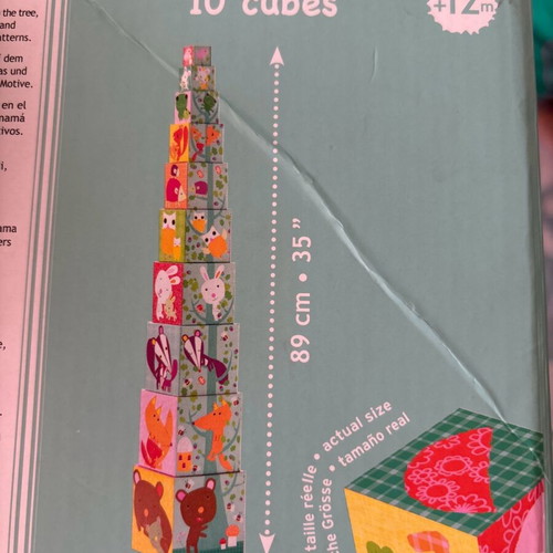Segmented cubes like new, set of 10 pieces