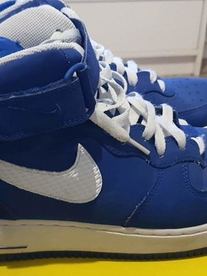Nike Air Force 1 Mid μποτάκια σαν καινούργια, μέγεθος 44, μπλε