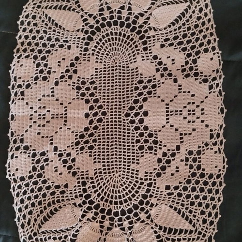 Handmade knitted doily new, dimensions 51×31