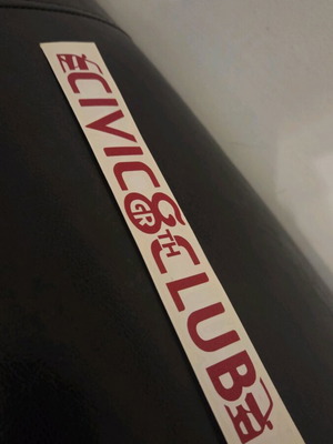 Honda Civic 8th Generation Sticker new