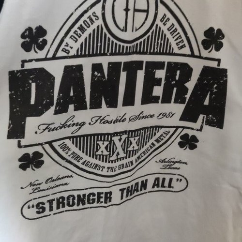 Pantera T-shirt used, XL size, white