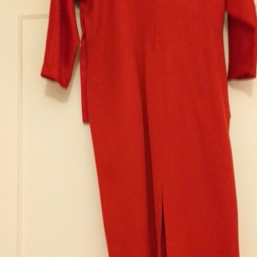 Pagoni dress used, bright red, size 44 medium