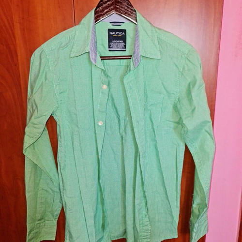 Nautica boys' shirt 14 years like new, green