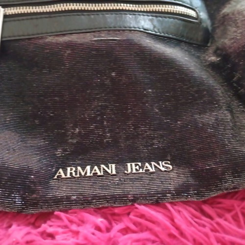 Armani Jeans black handbag like new