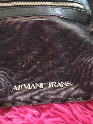 Armani Jeans black handbag like new
