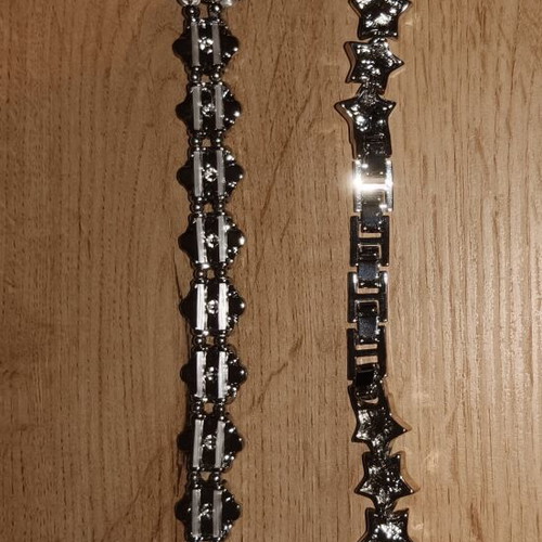 Women's watch straps 22mm new, blue, set of two