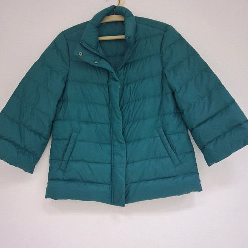 Benetton women's jacket green like new, size S