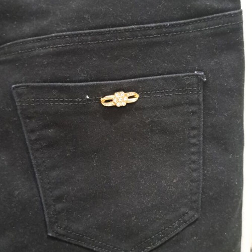 Black denim pants like new, size XXXL