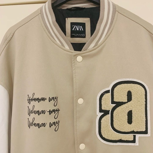 Zara men's jacket like new, size XL, beige