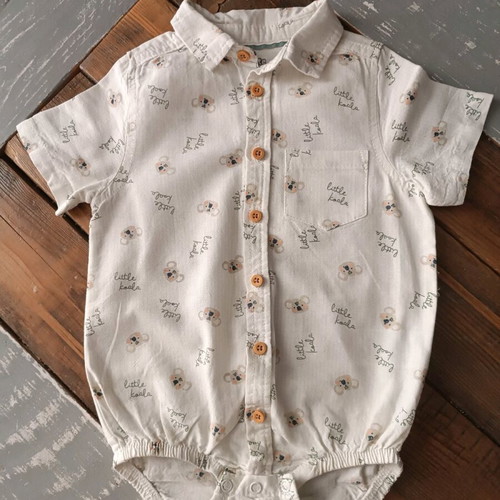 Baby boy one-piece shirt new, size 92 cm, 18-24 months, 100% cotton
