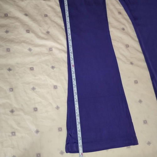 Purple Low-Rise Flared Pants like new