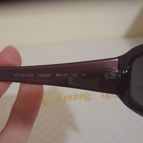 Vogue sunglasses used vintage purple frame gray lenses