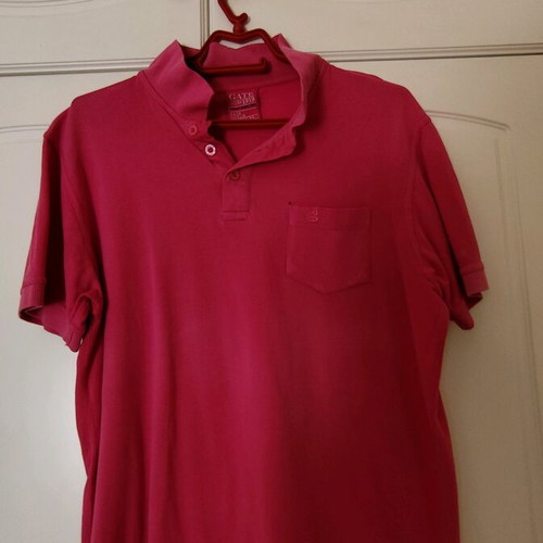 Men's short-sleeve t-shirts used, pack of 3, size L, blue and red