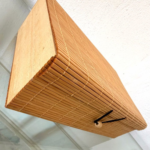 Handmade decorative jewelry box from bamboo and natural wood new