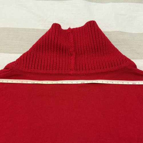 Red knitted cardigan Mango Basics size M like new