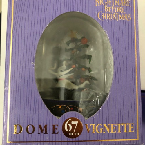 Nightmare Before Christmas Zero Under The Tree Dome Vignette 7-8 cm new