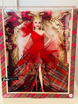 Mattel 2024 Holiday Barbie Platinum Blonde doll, Barbie Signature