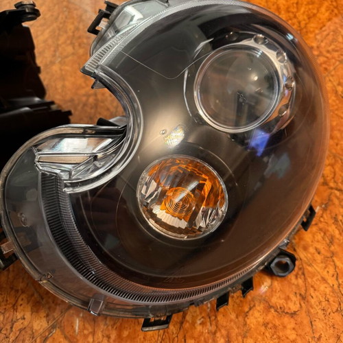 R56 Mini Cooper headlights painted like new