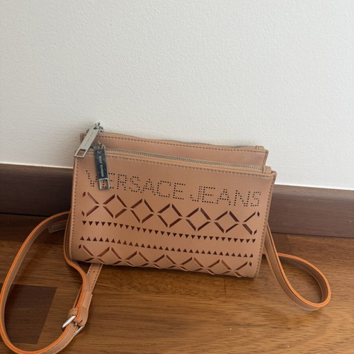 Versace Jeans crossbody bag used, beige orange