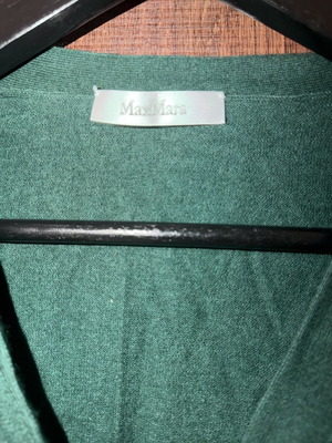 Max Mara Long Cotton Cardigan M Like New Green
